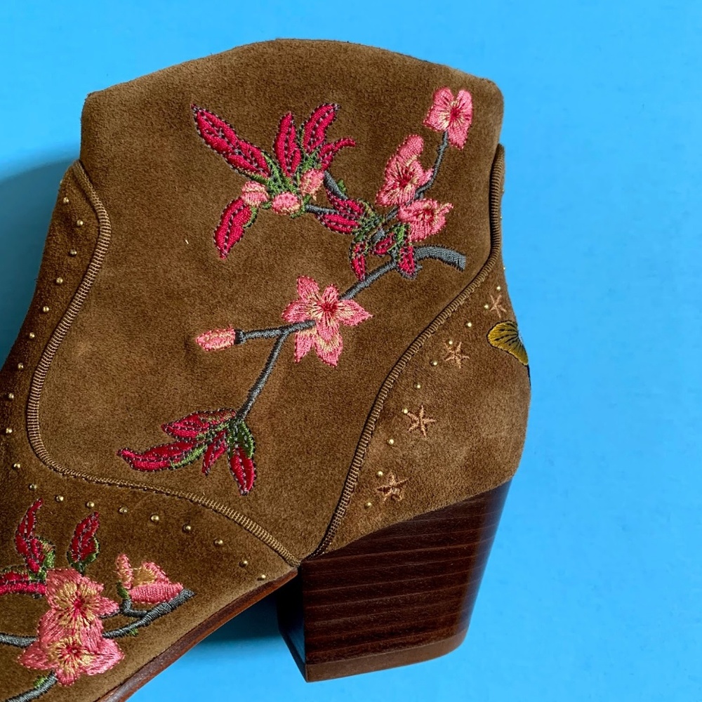 Ash | Heidi Embroidered Western Ankle Booties - Picture 8 of 8
